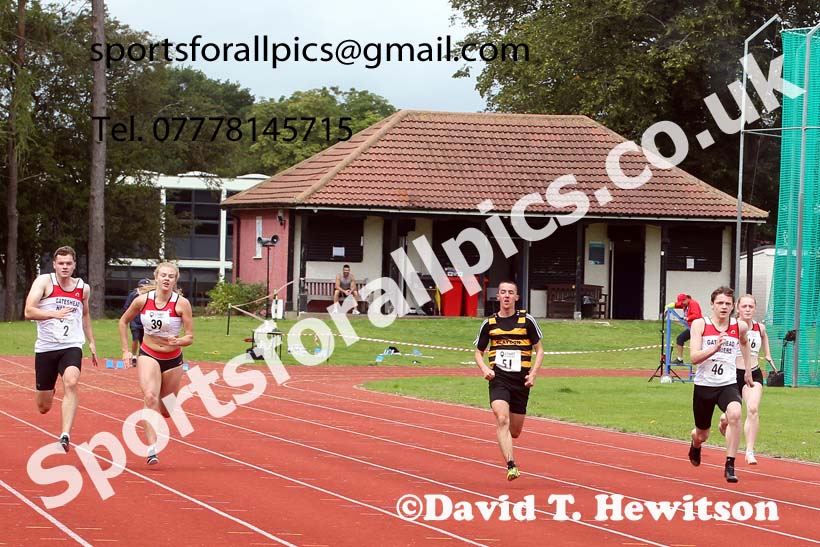 100 metres 18, NECAA Open Meeting, Morpeth, Sunday, March 23rd. David T. Hewitson/Sports for All Pics